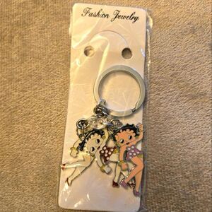 Betty Boop Key Chain Enamel NWT